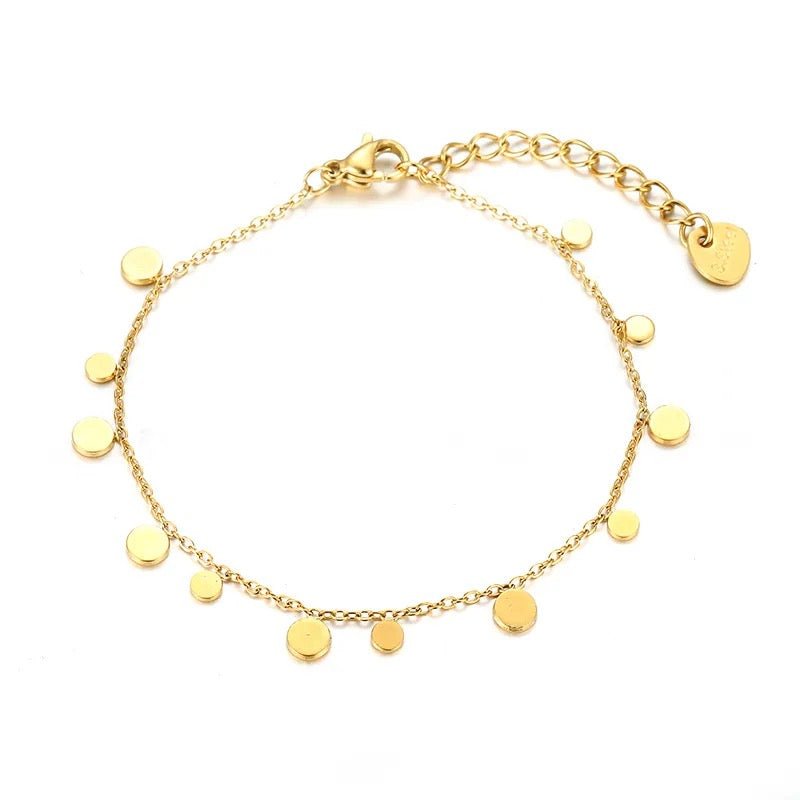 Armband mit runden Anhängern - Blume Ideal