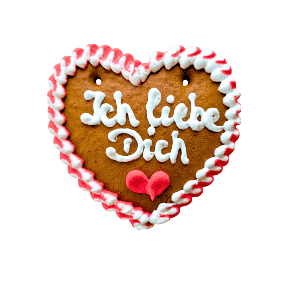 Lebkuchenherz "Ich liebe Dich" (80g) - Blume Ideal