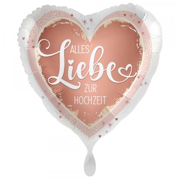 Folien Ballon 'Alles Liebe zur Hochzeit' - Blume Ideal