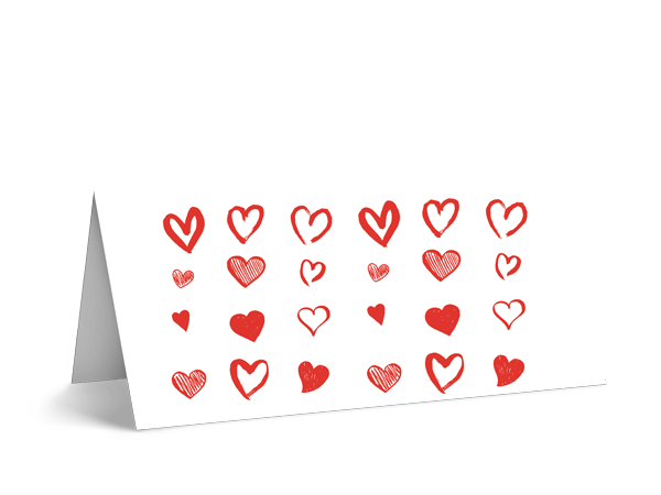 Herzen auf Weiß - Blume Ideal